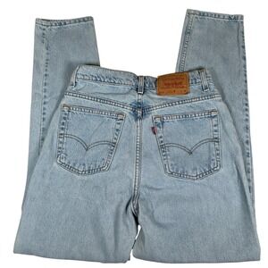 Levi's 512 Jeans Light Wash High Rise Straight Leg Denim 90s mom vintage